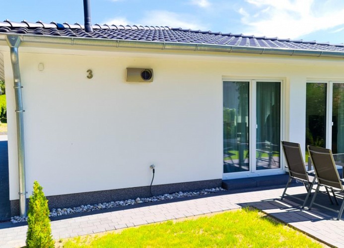 möblierte Terrasse