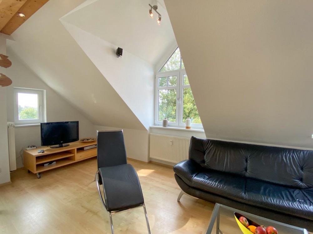 Blick auf das Haff aus der Wohnung