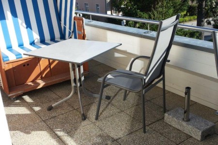 Dachterrasse mit Strandkorb