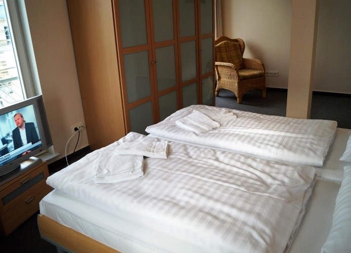 Schlafzimmer I mit Doppelbett