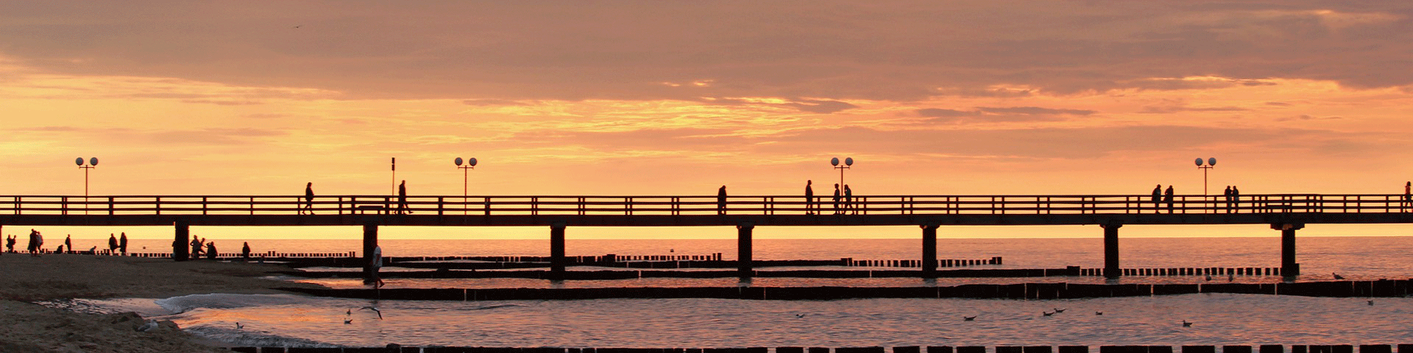 Sonnenuntergang am Pier von Kühlungsborn