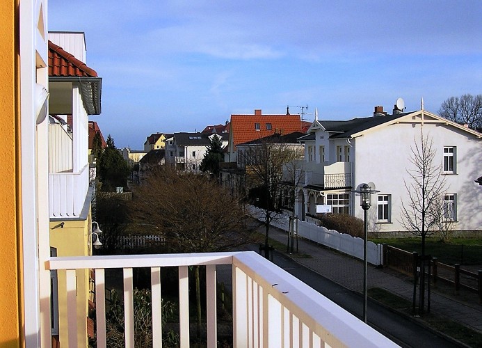 Blick vom Balkon