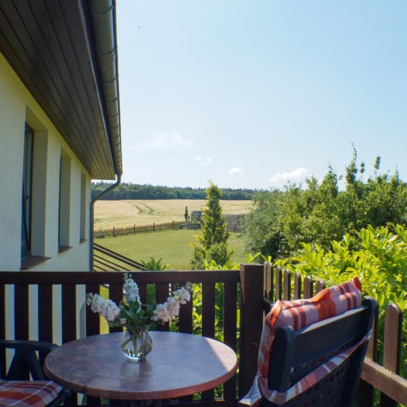 Balkon mit Bestuhlung