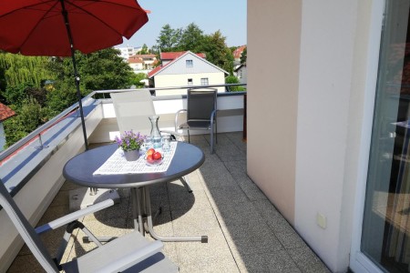 möblierte Dachterrasse