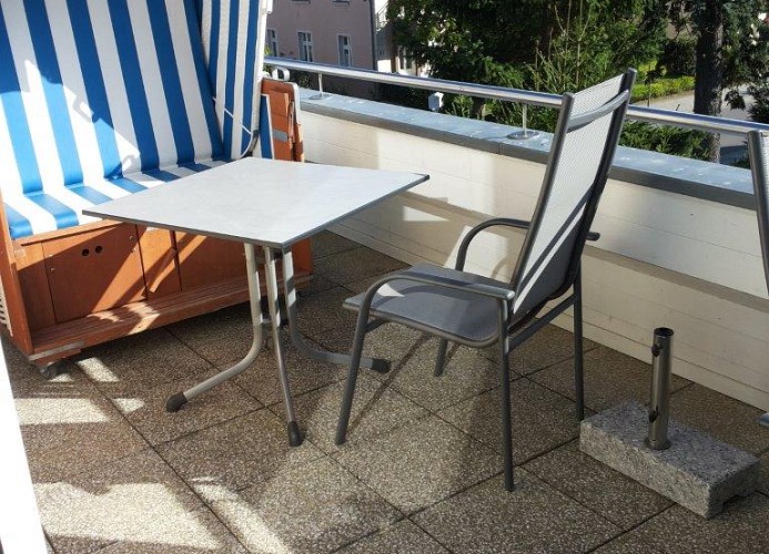 Dachterrasse mit Strandkorb